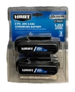 Hart HPB22 2-PACK 20V 2.0AH Lithium-ion Batteries New In Sealed Package. Fixed Price $85.00.