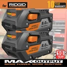 2 Pack For Ridgid R840085 8.0AH Lithium-ion Battery Rigid 18VOLT R840087. Fixed Price $44.49.