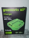 Greenworks 60V Ultra Power Rapid Battery Charger 662906951. Fixed Price $54.99.