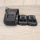 Bosch BC660 Lithium Ion Battery Charger & Two BAT611 18V 1.5AH Batteries Tested. Fixed Price $54.95.