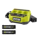Ryobi Usb Lithium Starter Kit With (2) 2.0 Ah Batteries And 3-PORT Charger. Fixed Price $69.99.
