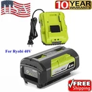 4.0AH Battery W/fast Charger For Ryobi 40VOLT Lithium OP40602 OP4050A. Fixed Price $79.99.