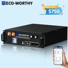 Eco-worthy 5.12KWH 48V 100AH Lithium Battery Server Rack UL1973&UL9540A Cec. Fixed Price $937.99.