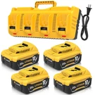 Battery 4PACK 12000MAH 20V Max For Dewalt DCB200 DCB201 + Charger DCB206 Tukopk. Fixed Price $259.99.