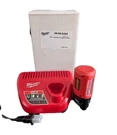 Milwaukee 50-59-2425 M12 2.0AH Battery W/charger & Holder New In Box. Fixed Price $34.99.