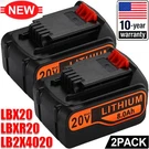 2PACK 8.0AH Lithium Battery For Black Decker Volt LB2X4020 LBX20 LBXR20. Fixed Price $41.09.