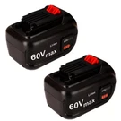 2PCS For Black&deckers 60V Max Replace Battery Li-ion 2.5AH LBX1560-LBX2560 Us. Fixed Price $123.99.