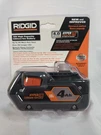 New Ridgid 18V 4.0AH Hyper Lithium-ion Battery High Capacity AC840087 Nib Sealed. Fixed Price $52.99.