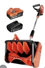 Used Voltask Cordless Snow Shovel, 24V 13-INCH ( Battery). Fixed Price $50.00.
