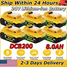 1-6PACK For Dewalt Volt Max Xr 8.0AH Lithium Ion Battery DCB206-2 DCB200. Fixed Price $100.39.