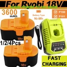3600MAH Ni-mh Battery Replacement For Ryobi P100 P101 ABP1801 ABP1803 18VOLT. Fixed Price $25.99.
