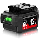 Tenhutt 12V 6.0AH Li-ion Battery For Skil Pwrcore W/ Usb-a Port. Fixed Price $62.51.