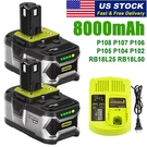 8.0AH 18VOLT For Ryobi P108 One+ Plus High Capacity Lithium Ion Battery. Fixed Price $51.29.