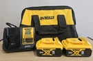 New Dewalt Starter Kit - 13" Bag, 5AH Xr Batteries 2024, DCB112 Charger. Fixed Price $123.99.