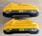 Dewalt 20V Xr Powerpack 4AH Batteries (50% More) DCB2104 + Optional Charger. Fixed Price $127.99.