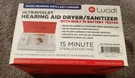 Brand New Lucid Audio Hearing Aid Dryer / 15 Minute Sanitizer Battery Tester. Fixed Price $17.99.