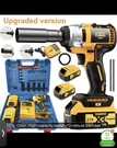 Yunxi Xr Power 21V Cordless Impact Wrench, Batteries, Case, Charger. Fixed Price $140.00.