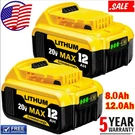 New Pack For Dewalt Volt Max Xr 8.0AH Lithium Ion Battery DCB206 DCB205-2. Fixed Price $45.99.
