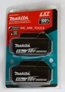 New Pack Makita BL1850B-2 Twin Genuine 2) 5.0 Ah Batteries Volt. Fixed Price $164.97.