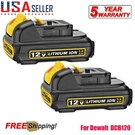 2X 12VOLT For Dewalt DCB120 Max Lithium Ion DCB121 3.0 Ah Battery DCD710 DCB127. Fixed Price $20.19.