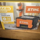 Stihl 4520 400 6541: Ak 30 36-VOLT Lithium-ion Battery 4.8 Ah 180 Wh. Fixed Price $209.00.