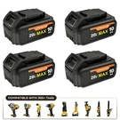 4 Pack 10.0AH Battery For De Walt Volt Max Batteries DCB200 DCB201. Fixed Price $58.99.