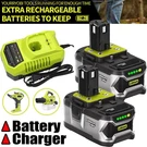 2 Pack 8.0AH Battery & Dual Charger Kit For Ryobi Volt One+ Batteries. Fixed Price $60.00.