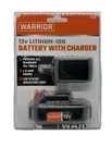 Brand New Warrior 12 Volt Battery With Charger Led Status Indicator. Fixed Price $39.95.