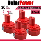 4PACK For Makita 3600MAH 14.4V 1420 PA14 Battery 1422 1433 1434 1435 192699-A. Fixed Price $82.99.