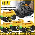 For Dewalt Volt Max 5.0AH Lithium Battery / Charger DCB206 DCB208 DCB203. Fixed Price $99.99.