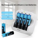 1.5V Usb Rechargeable Aa Lithium Battery 3500MWH Li-ion Batteries Charger Lot. Fixed Price $64.70.