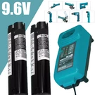 2PACK For Makita 9.6VOLT Battery / Charger 9000 9001 632007-4 191681-2 9033 9102. Fixed Price $45.00.