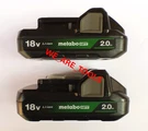 (2) Metabo Hpt BSL1820M Volt 2.0AH Lithium Ion Battery With Fuel Gauge 36WH. Fixed Price $69.97.