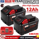 For Milwaukee M18 18V Lithium Hd 12.0AH Extended Capacity Battery 48-11-1812. Fixed Price $21.99.