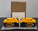 Set Of BA001D 20V 6.0AH 108WH Rechargeable Li Ion Battery. Fixed Price $38.84.