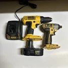 Dewalt DC970 Drill + DC825 Impact Driver 18V W/ DC9226 Charger Batteries. Fixed Price $37.49.