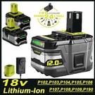 For Ryobi P108 18VOLT One High Capacity Battery Lithium-ion/charger. Fixed Price $30.93.