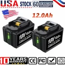 Pack For Makita 18V 8.0,12.0AH Lithium Ion Battery BL1860 BL1830B BL1840 BL1815. Fixed Price $40.99.