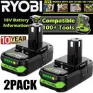 Pack 2.0AH For Ryobi 18V Battery One Plus Compact Lithium-ion P190 P192. Fixed Price $29.00.