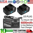 6.0AH For Hitachi 18V Battery Charger BSL1830 BSL1815X BSL1815S Li-ion. Fixed Price $33.99.