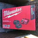 New Milwaukee 48-59-1852P M18 Batteries XC5 Battery Charger Bag Starter Kit. Fixed Price $245.00.