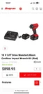 Snap On 3/8 Impact. Fixed Price $500.00.