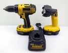 Lot 5 Dewalt Tools & Battery DC720 Drill Driver DW908 Flashlight DW9116 DC9099. Fixed Price $99.99.