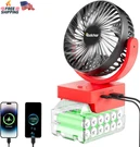 Rozlchar Cordless Fan Compatible For Milwaukee 18V Battery, Work 48-11-1820,. Fixed Price $44.43.