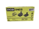 Ryobi One+ 18V Lithium High Performance Starter Kit PSK108SB (EPJ031395). Fixed Price $89.95.