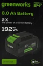 Greenworks 24V 8.0AH Lithium-ion Battery. Fixed Price $159.60.