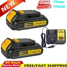 2-PACK For Dewalt 3.0AH Lithium Battery /charger 20VOLT Max Xr DCB205-2 DCB206-2. Fixed Price $67.95.