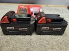 Milwaukee M18 18V Red Lithium XC5.0 Battery 2PK Starter Kit 48-59-1852B. Fixed Price $129.99.