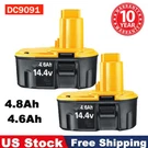 1/ 2PACK 14.4V For Dewalt DC9091 4.8AH Battery DW9091 DW9094 DE9091 DE9092. Fixed Price $19.90.