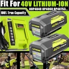 For Ryobi 40V Lithium-ion 4AH High Capacity Battery OP40404VNM /charger. Fixed Price $76.00.